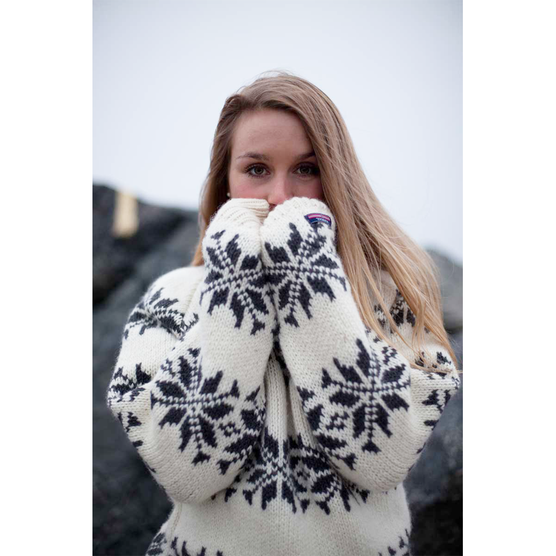 Elegant Islandsk Rullekravesweater