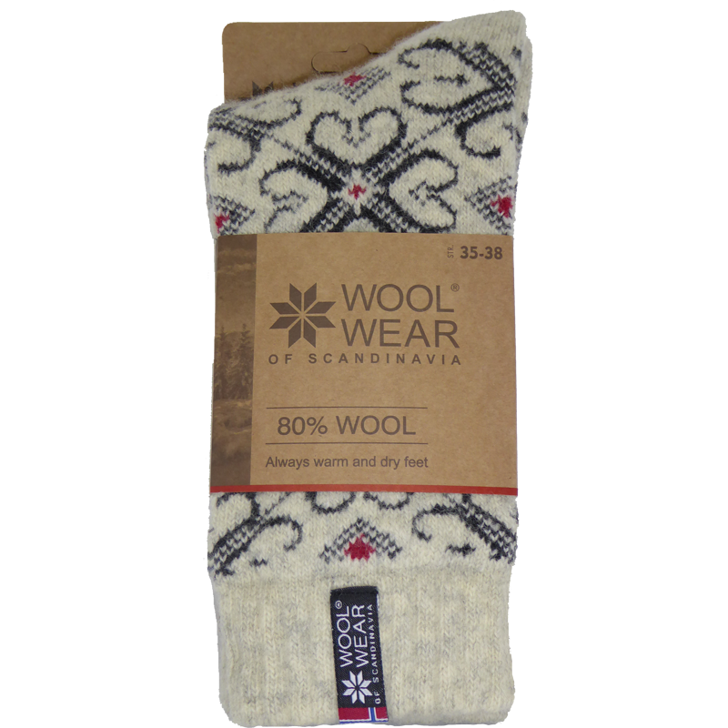 ULDSOKKER 80% ULD HJERTER