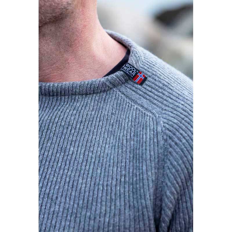 SWEATER 100% ULD GRÅ