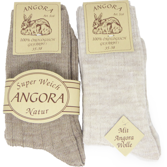 SOKKER ANGORA BEIGE - 2 PAR