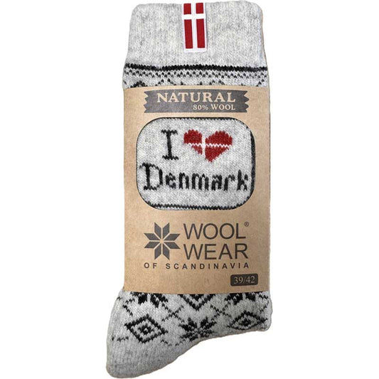 ULDSOKKER DANSK FLAG 80% ULD