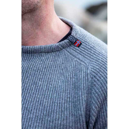 SWEATER 100% ULD GRÅ